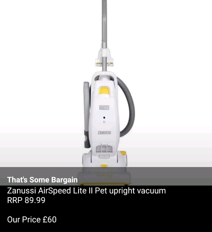 Zanussi upright vacuum | in Magherafelt 